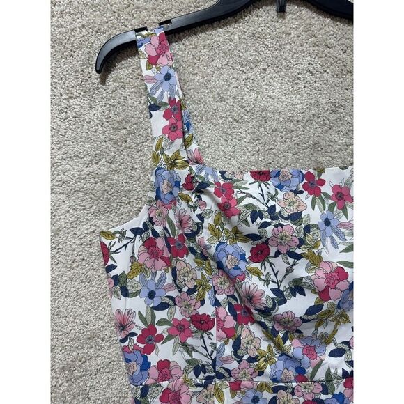 NSR Midi Dress Napean Sea Road Floral NWT Women's Large Sleeveless Split Front - Picture 5 of 12